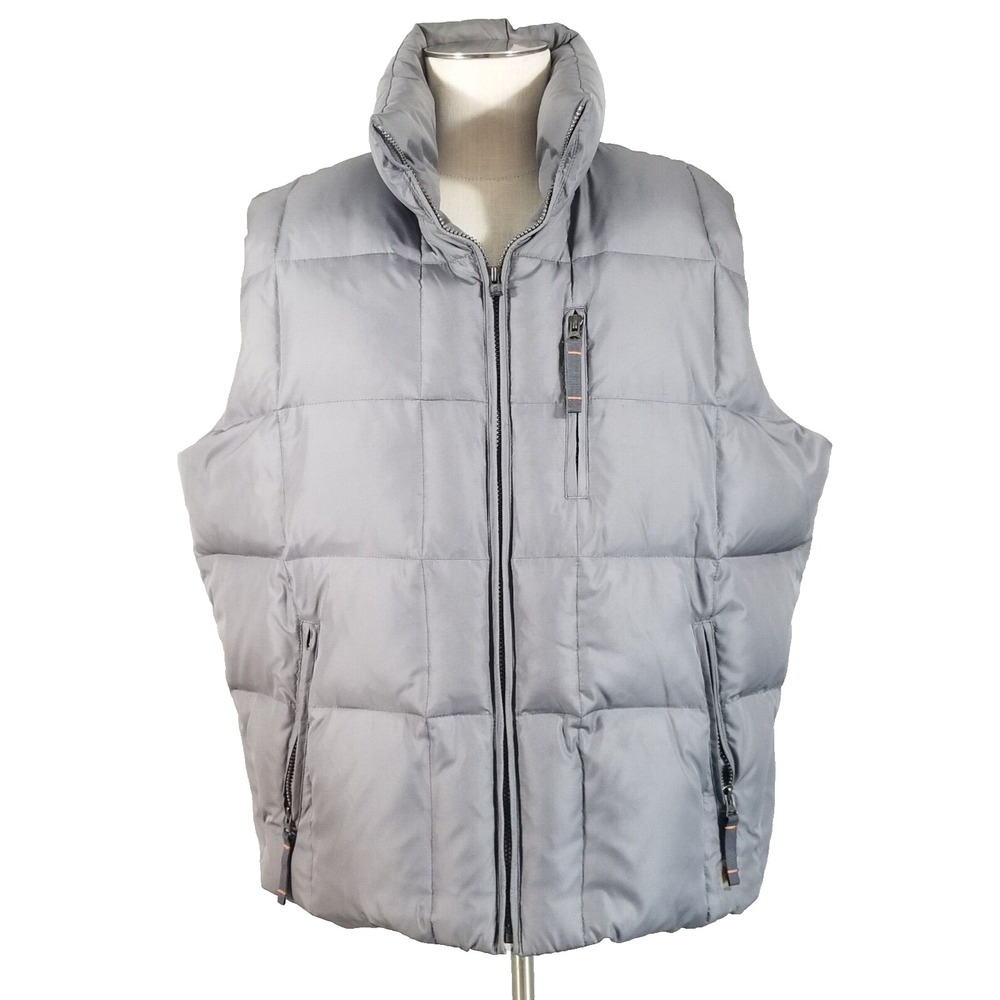 Weatherproof Puffer vest men's XL extra large Gray outdoor